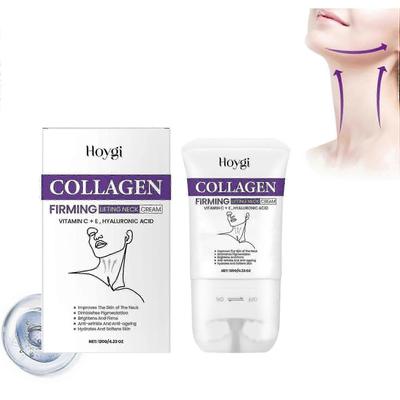 Crema rassodante e liftante per il collo al collagene, Crema al collagene per il collo - Riduce le rughe del collo, Crema per il collo con rullo rassodante e liftante al collagene, Idratante anti-invecchiamento