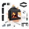 Cast Iron Fireplace KRATKI SIMPLE Right 8 kW Ø 200