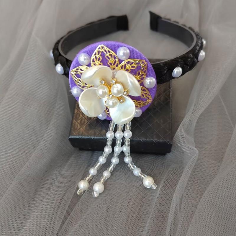 Elegant Korean Styles Hair Band for Trendy Women Ladies Fashionable Headband for Weddings and Festivals Decoration