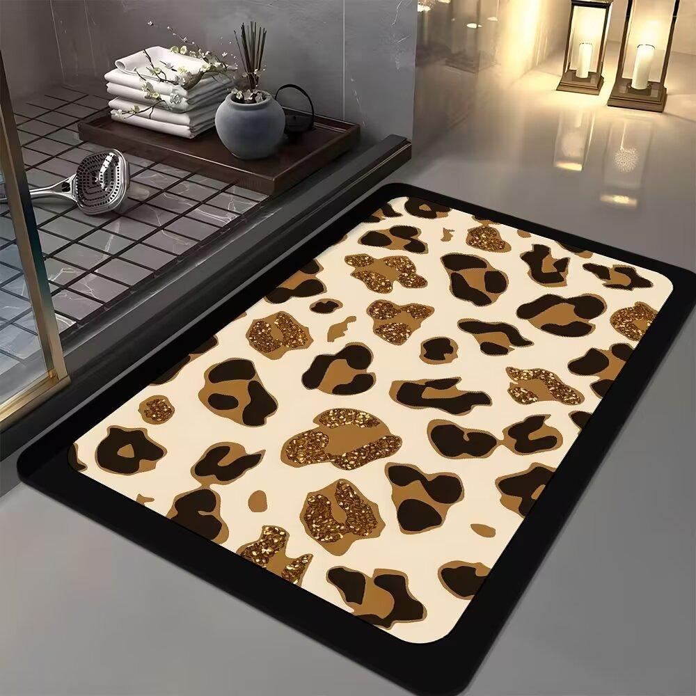 Bathroom Floor Mats Water Absorbing Dirt Resistant  Quick Drying Foot Mats  Strong Water Absorbing  Bathroom Toilet Door Foot Mats