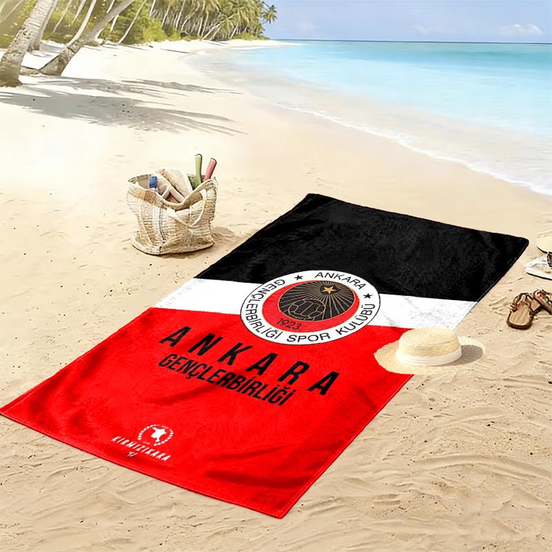 Gençlerbirliği Print Beach Towel, Large Soft Quick Dry Towel for Beach Camping Swimming