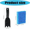 Heavy Duty Nylon Scrapers For Grills With 4 Cleaning Sponges Efficient Tool For Removing Food Residues And Greases
