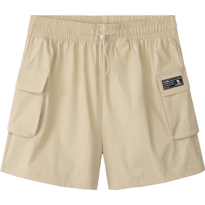 CAMEL Techwear Cargo Shorts S