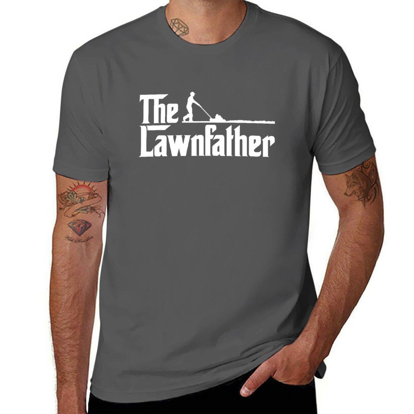 

The Lawnfather T-Shirt man t shirts cotton t shirt man casual man t shirt cotton high quality T-Shirt 4XL