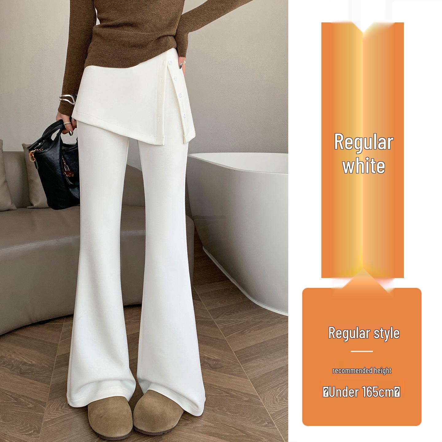 

Women s High-Waist Micro-Flare Pants - Slimming, Casual, Floor-Length Style for Spring 2026 Small