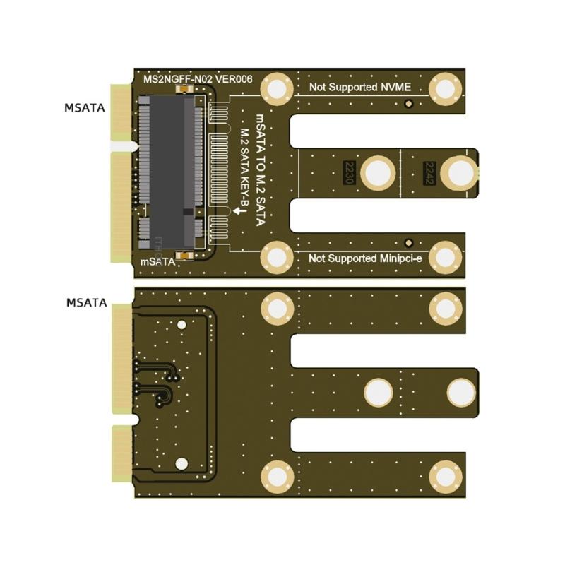 Converter Card Transforming MSATA to M.2 SATA3.0 Converter Card Support 2230 2242 Motherboard Device