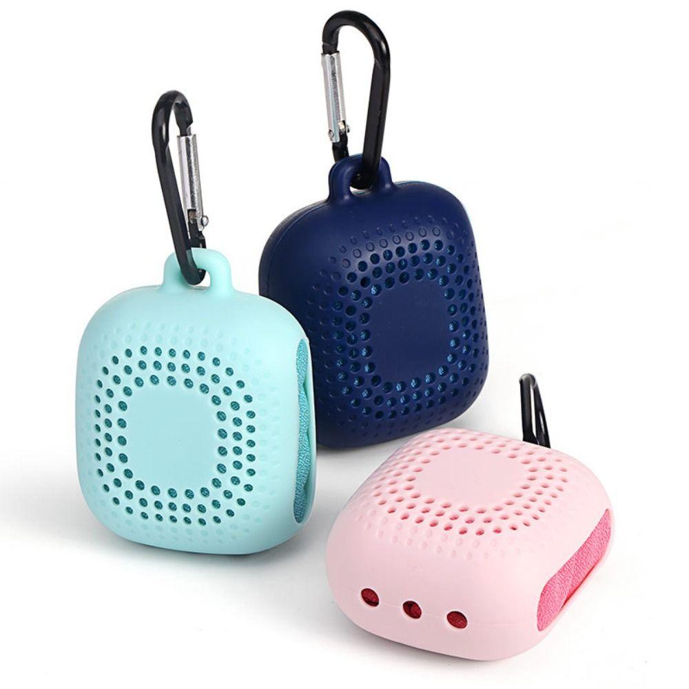 Soft Quick Drying Towel With Silicone Case Sports Towel For Fitness Jogging Swimming