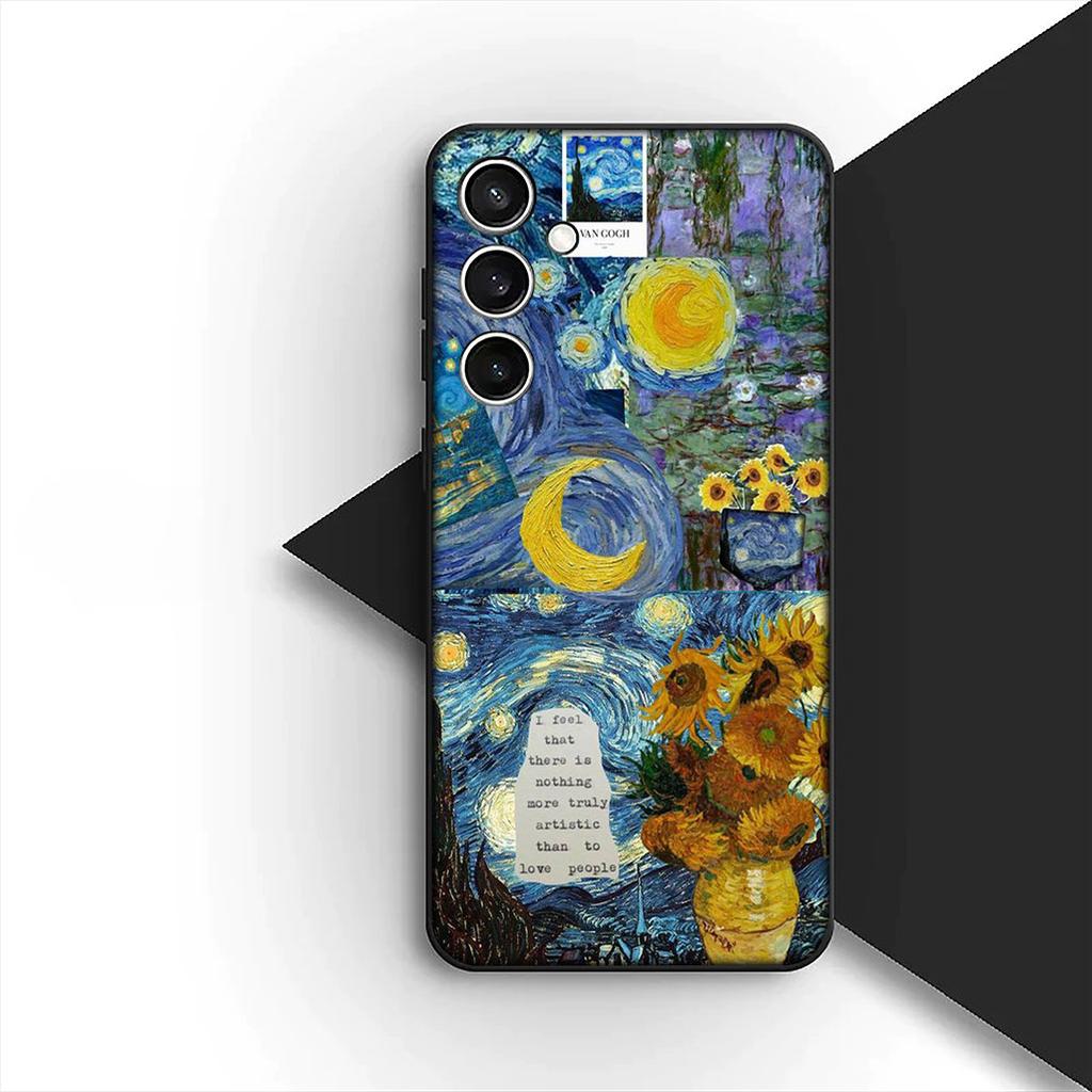 Wallpaper Starry Night Van Gogh Phone Case for Xiaomi Redmi Note 13 14 Pro Plus ProPlus 14C 13C Pro+ 5G Protective Cover