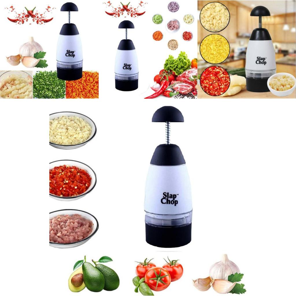Multi-functional Slap Chop Onion Chopper And Garlic Peeler With Ergonomic Design