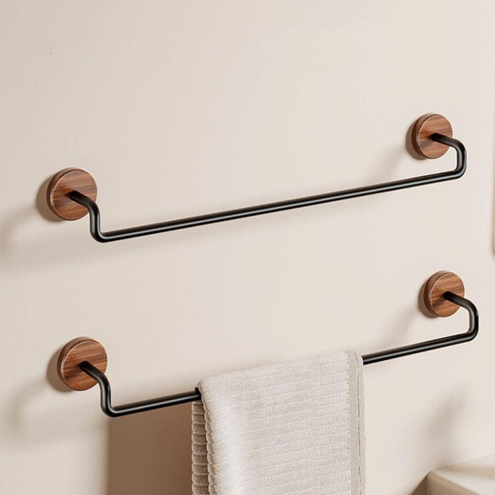 Simple Installation Wall Mounted Towel Holder Single Bar Storage Holder  Home Organization