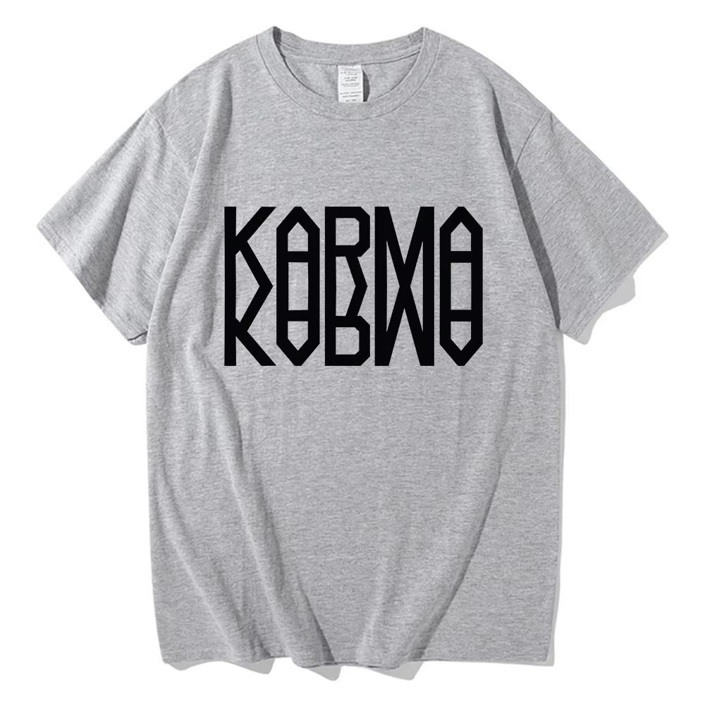 Album KARMA Tshirts 2026 New Song Ceremony Fashion Unisex/Women Clothing Unisex Cotton Short Sleeve Tops Graphic TShirt for Lover