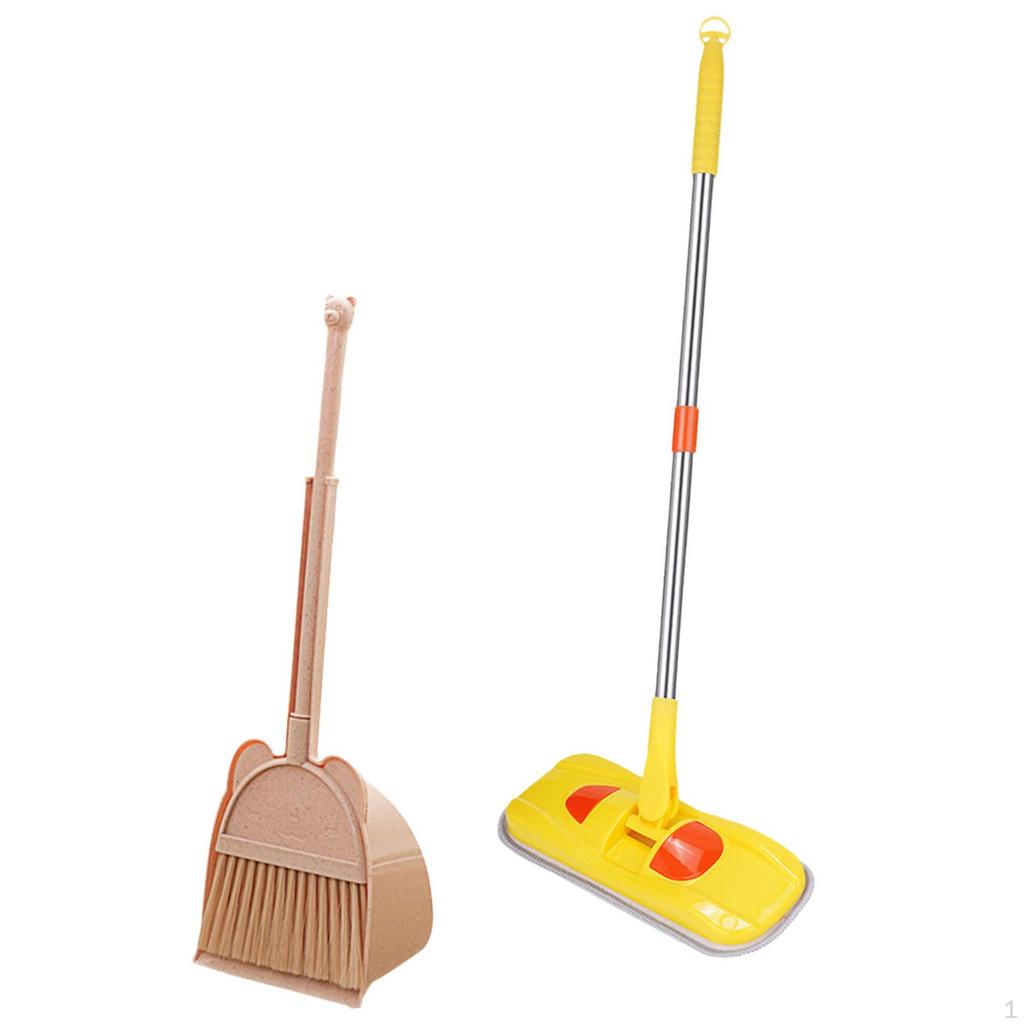 Set Scopa, Giocattolo per Pulire per Bambini Sviluppa Abilità di Vita, Mini Scopa e Paletta