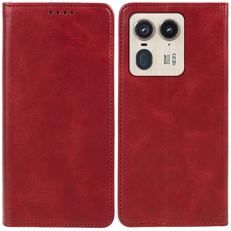 

For Motorola Edge 50 Ultra 5G/Moto X50 Ultra 5G Stand Case Magnetic Close Leather Phone Cover Red