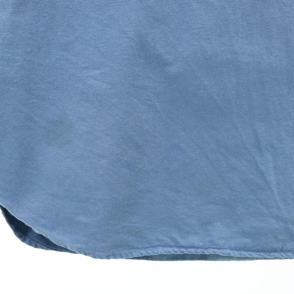 SWEDENISH ARMY 70s vintage Long sleeve Sleeping shirt 39 blue pullover Men's Used