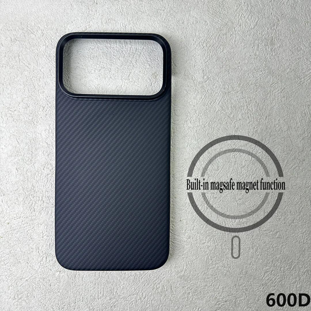 

Премиальный чехол из кевлара и углеродного волокна для iPhone 17 Pro Max Air 16 15 Ультратонкий Для MagSafe Арамидное волокно Защитная крышка iPhone 15 Pro
