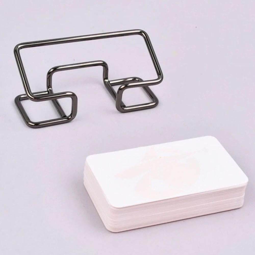 Metal Card Display Holder Rustproof Card Organizer Desk Bracket Card Display Stand  Home Office