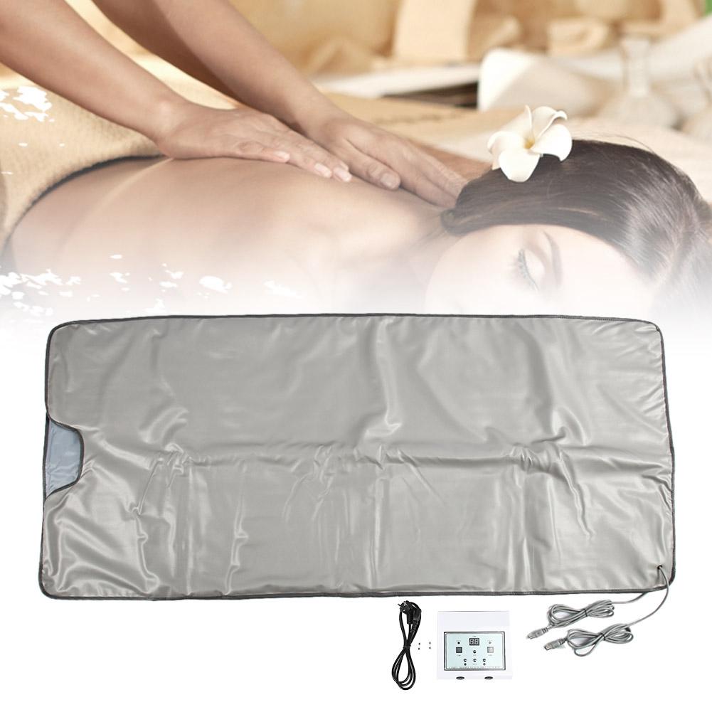 Far Infrared Adjustable Sauna Heating Blanket Detoxification Body Slimming Blanket (UK Plug)