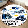 ASTRO BOT Round Area Rug,Carpet Rug for Living Room Bedroom Sofa Playroom Decor,Non-slip Floor Mat