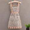 1Pcs New With Waistband Japanese Apron Baking Florist Housework Kitchen Cooking Aprons Cross Back Maid Dress Apron Women