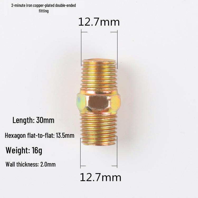 Adaptateur Réducteur Pneumatique Haute Pression pour Tuyau d'Eau avec Filetages Mâles Doubles en Pouces (1/8, 1/4, 3/8, 1/2)