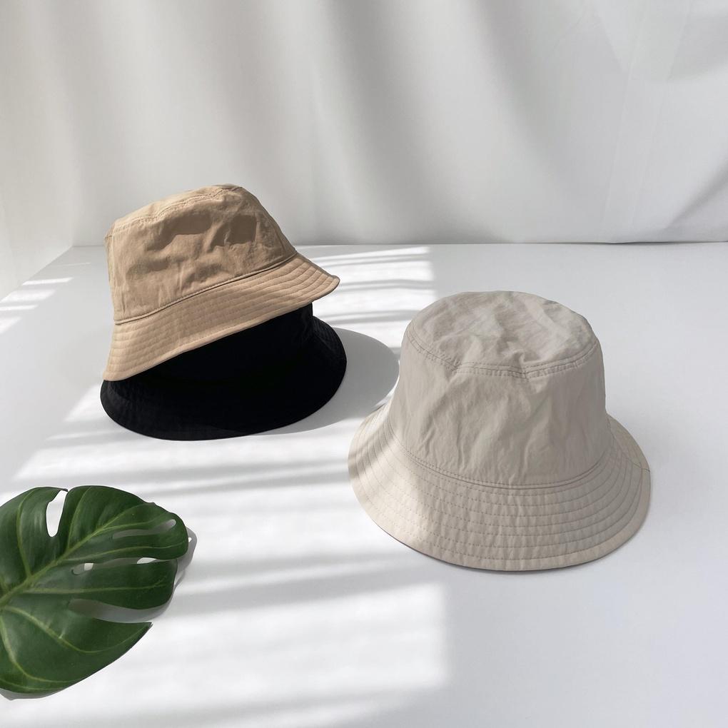 Women's and Men's Daily Solid Rustling Bucket Hat