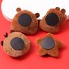 4 Stück Cartoon Capybara Plüschtier Kühlschrankmagnete Tierpuppen Kreativer Kühlschrank-Magnetaufkleber Küchendekoration