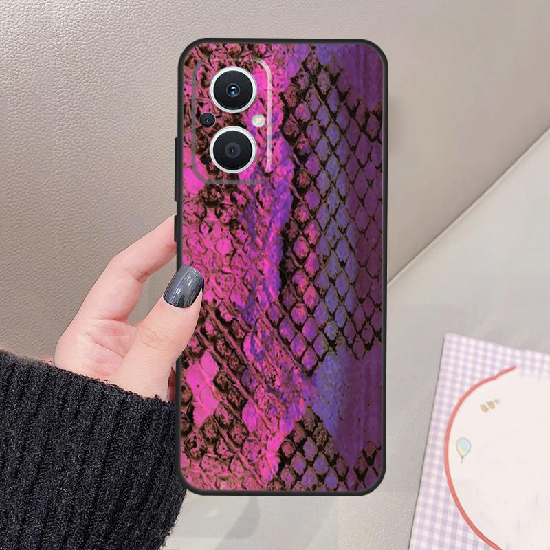 

Чехол-футляр из кожи питона для OPPO Reno 12 14 13 11 10 Pro 11F 12F 13F 14F 7 8 Lite Чехол для OPPO Find X6 X5 X8 X9 Pro OPPO Reno12 F