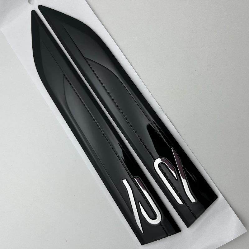 2 Stück/Los 20cm X 2.9cm ABS R Abzeichen Aufkleber Auto Seite Klinge Sport Flügel Kotflügel Emblem Zubehör Für Golf Polo Tiguan Rline R-Line