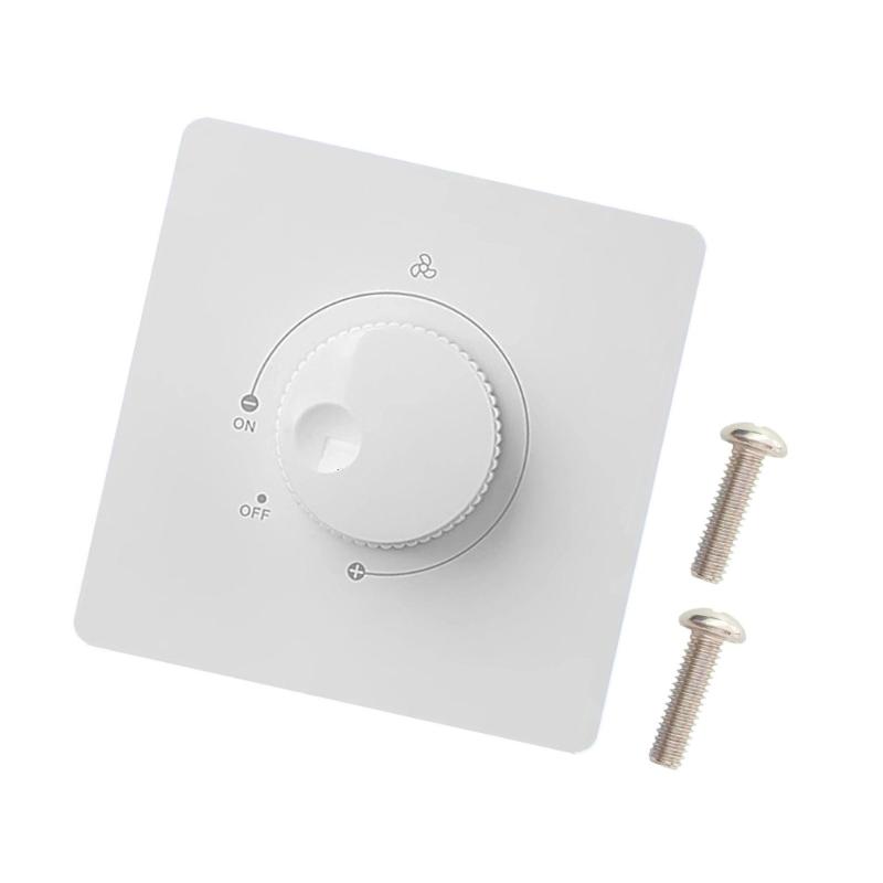 Adjustable Plastic Fan Speed Regulator Wall Switches 3 Power Setting 220V 10A