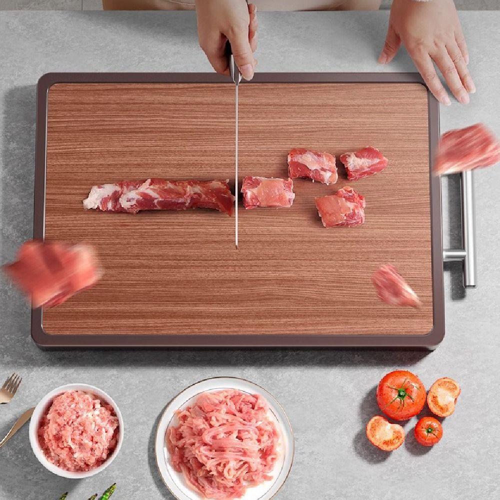 Anti-Mold Wood Chopping Board Anti-Slip Kitchen Chopping Block Double-sided Cutting Board  Kitchen