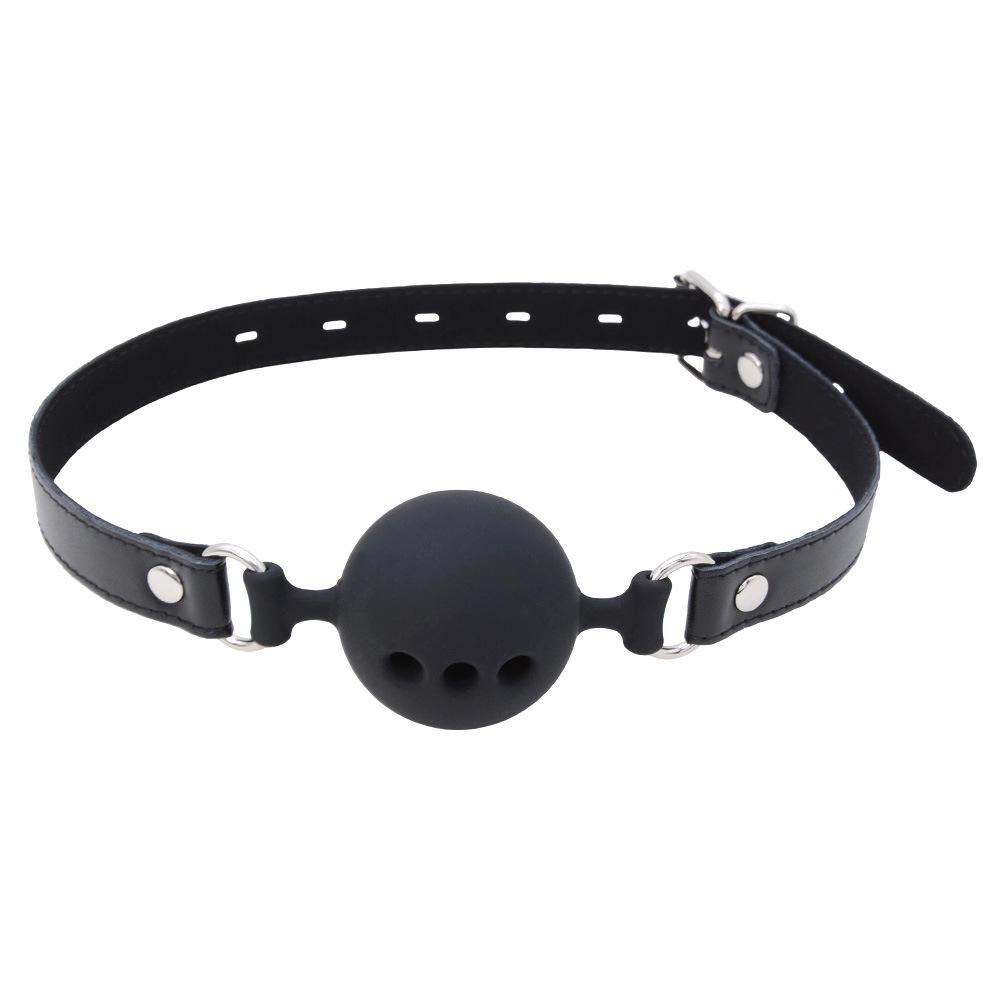 Silicone Ball Gag Restraint for Couples: Bondage & Training Tool