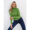 TIFICY Women's Fashion Casual Fall Winter Solid Color Print Long Sleeve High Neck Sweaters