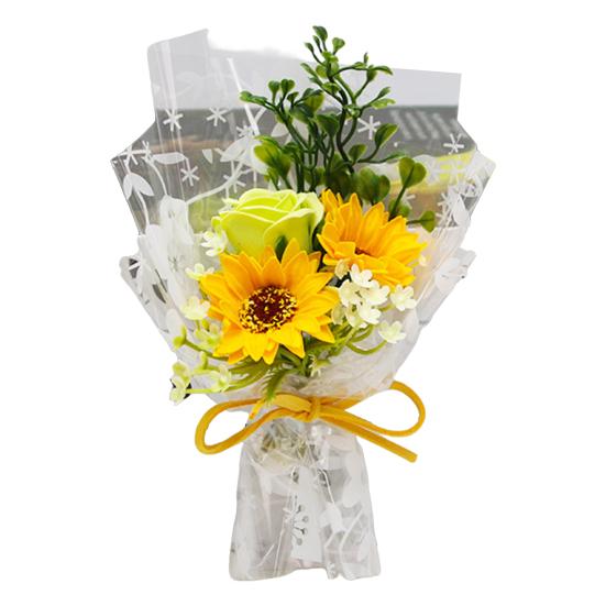 

Soap Flower Bouquet Scented Rose Flower Bouquet for Artificial Carnation Women Mom Wife Best жовтий/зелений
