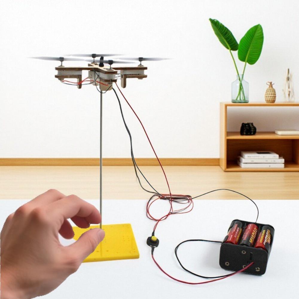 Diy Drone Model Kit Stem Learning Physics Exploration Hands-On Buildable Science Teaching Aid Kids Educational Interactive Toy