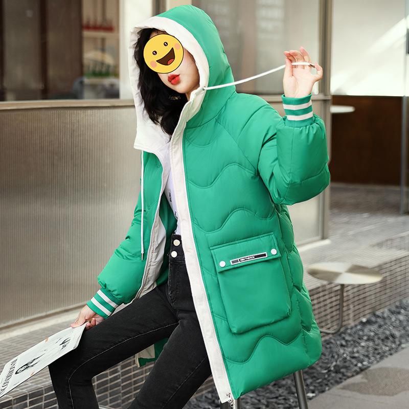 Down  Clothes Women's Winter Clothes New Loose  Clothes Women's Medium and Long Thickened Bread  Jacket