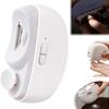 Coupe-ongles électrique pour personnes âgées avec collecteur d'ongles, Rechargeable par USB, Tondeuse et lime 3-en-1, Lumière LED