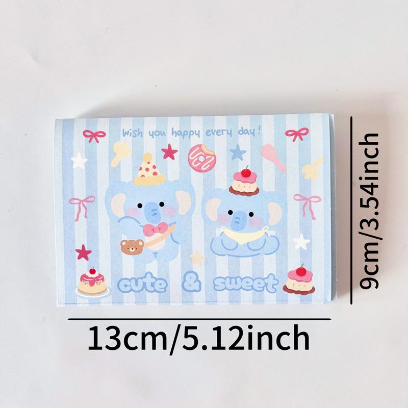 Adorable Cartoon Accordion Greeting Card with Pull-out Mechanism - Creative DIY Handmade Festival Gift