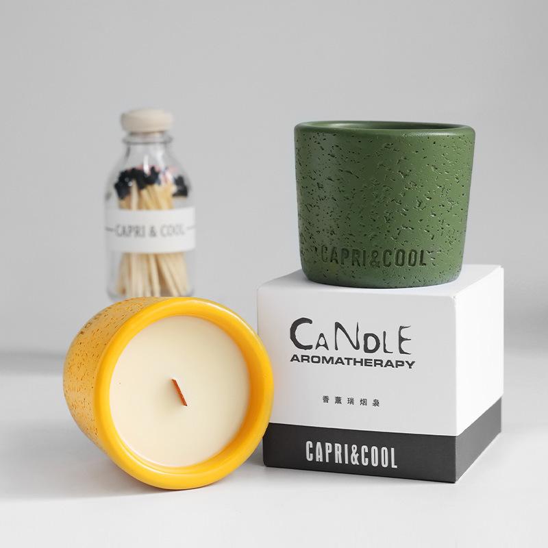 Scented Candle Green Tea Rose Couples Romantic Incense Candles Fragrance Candle Jar Birthday Gifts for Relaxation Yoga Bathing