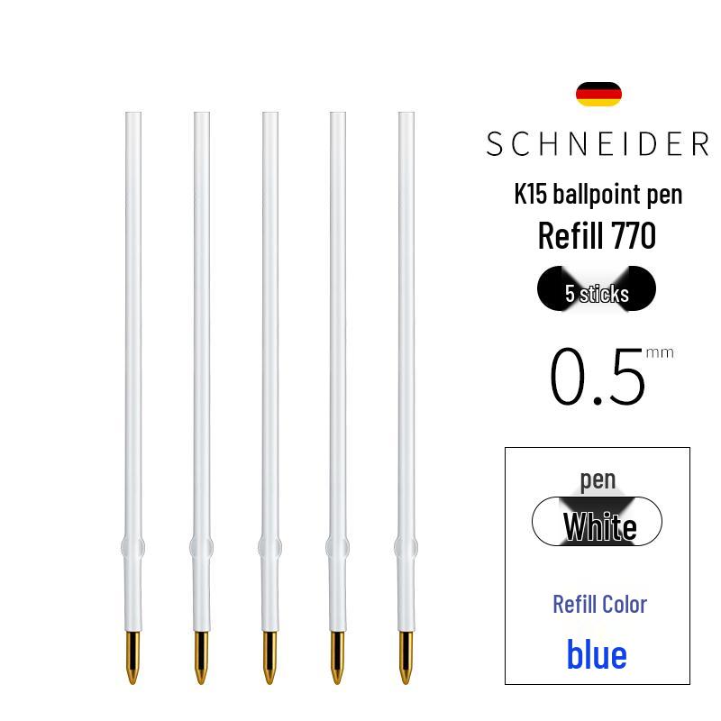 Schneider Wysokiej Jakości Długopis Kulkowy Wciskany - Gładki Niemiecki Import do Użytku Biurowego i do Podpisu