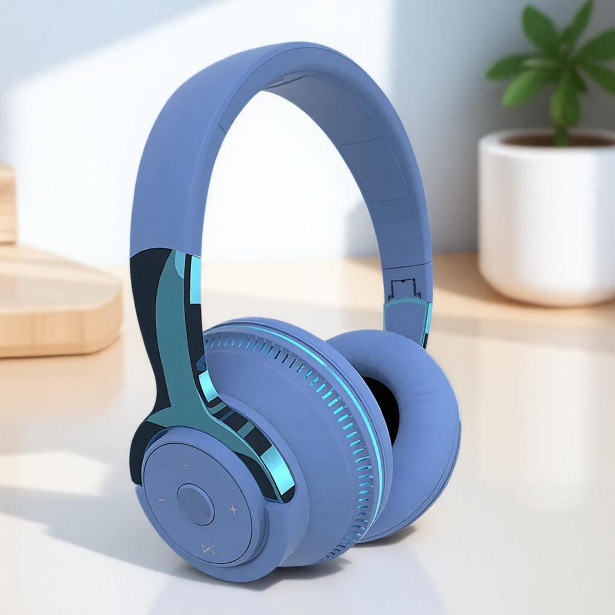 

Bluetooth 5.1 Wireless Headset Stereo Earbuds with Microphone Foldable for Tablet Mobile Phone