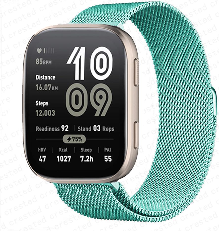 20mm 22mm watch Strap for Amazfit bip 6/5/Balance/GTS/4/mini/2/2e/3/GTR/4/2/3 Pro milanese loop bracelet huawei gt 5 4 3 2 Band