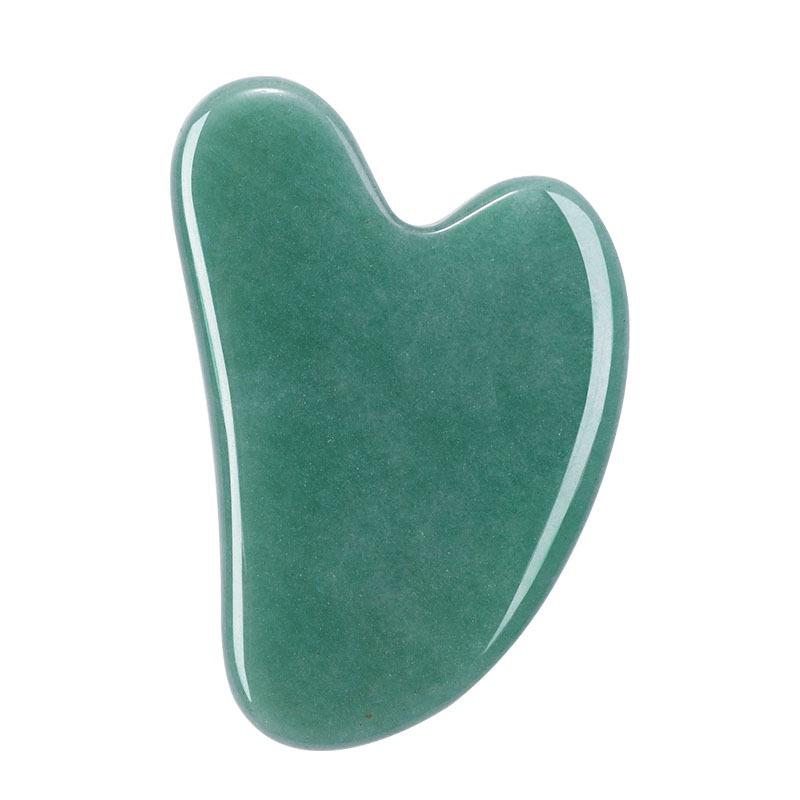 Outil de Massage Facial Gua Sha en Quartz Rose en Forme de Cœur