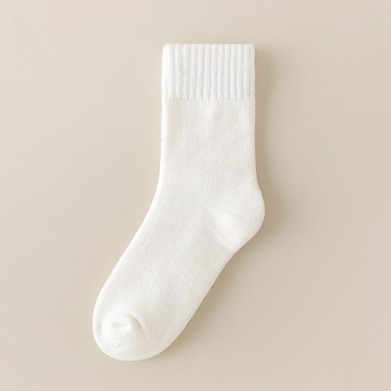 Socks Brushed Medium Tube Socks Seasonal Piled Thickened Warm Sleeping Socks Winter Super Thick Terry Stockings