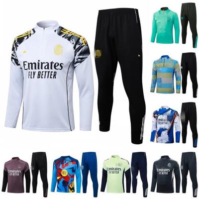 Tuta da Allenamento Calcio Uomo Manica Lunga Abbigliamento Sportivo Adulto Calcio Corsa