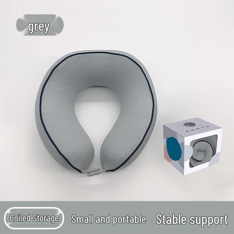 Linpan Portable Snail Memory Foam U-shaped Travel Pillow