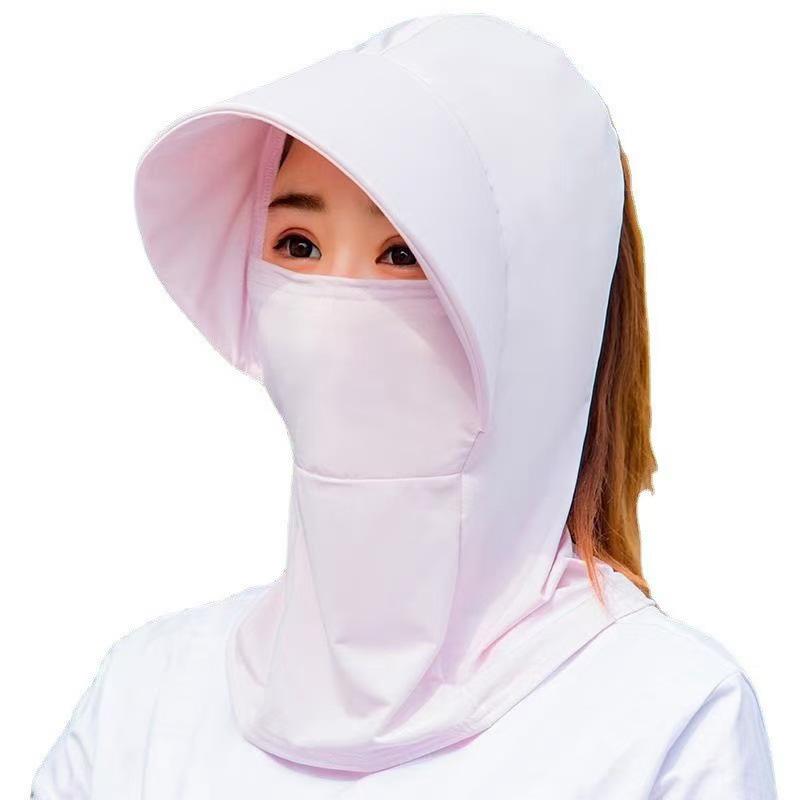 Adjustable Ice Silk Sun Hat & Neck Gaiter - Breathable Full Face Cover & Shield for Driving & Cycling