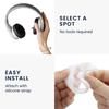 Kwmobile 2x Kompatible Over-Ear-Kopfhörer mit Katzenohren - Silikonaufsatz für Kopfhörer bis zu 2,5-3,8 cm Breite, SchwarzDunkelrosa