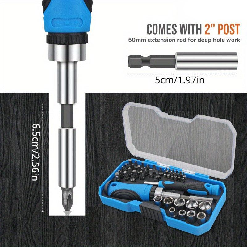 44pcs Multifunctional Ratchet Screwdriver Head Sleeve Set of One-line Cross-plum Domestic Portable Maintenance Tools