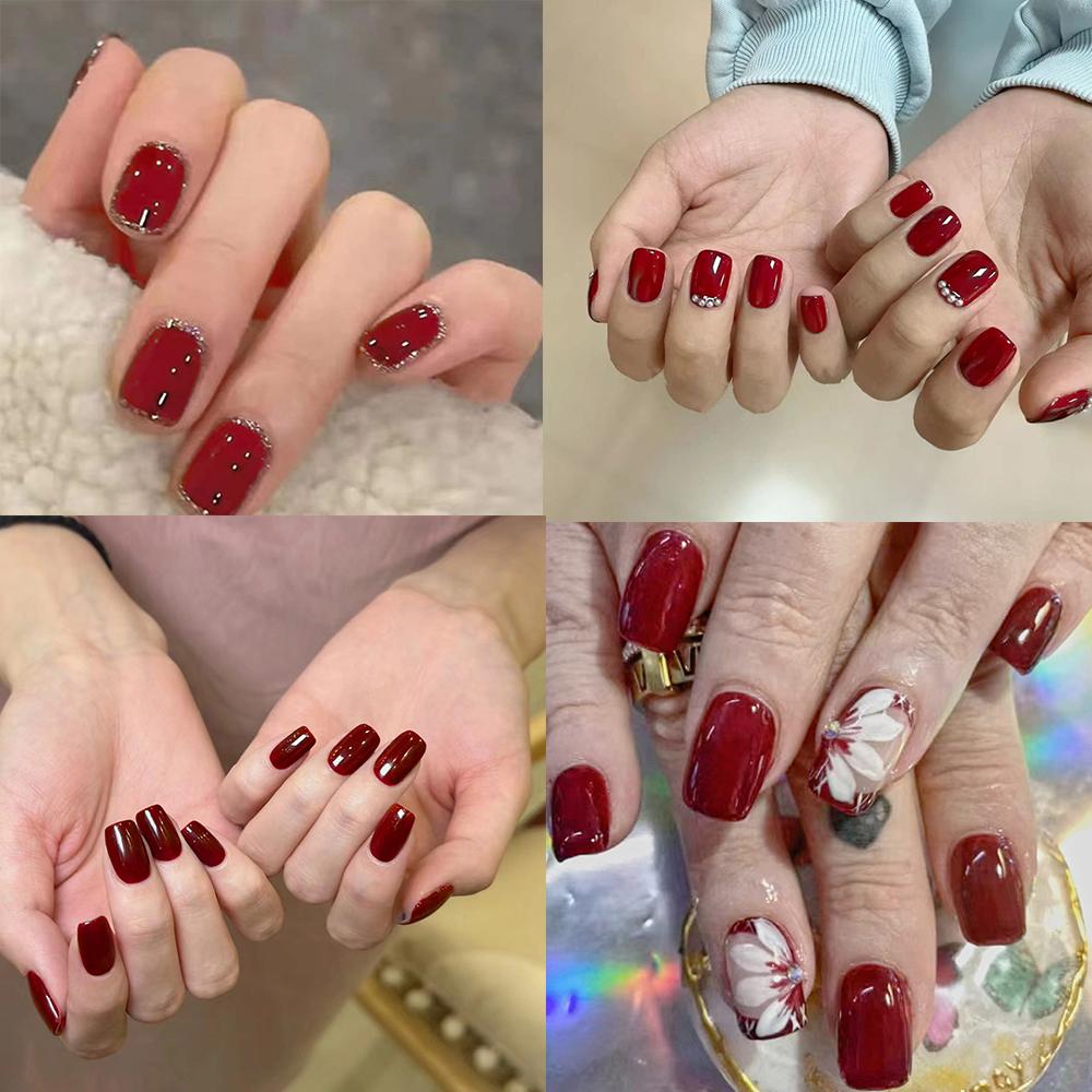 

Накладные ногти с квадратной головкой, носимые маникюрные накладные ногти, съемный пресс на ногтях для женщин