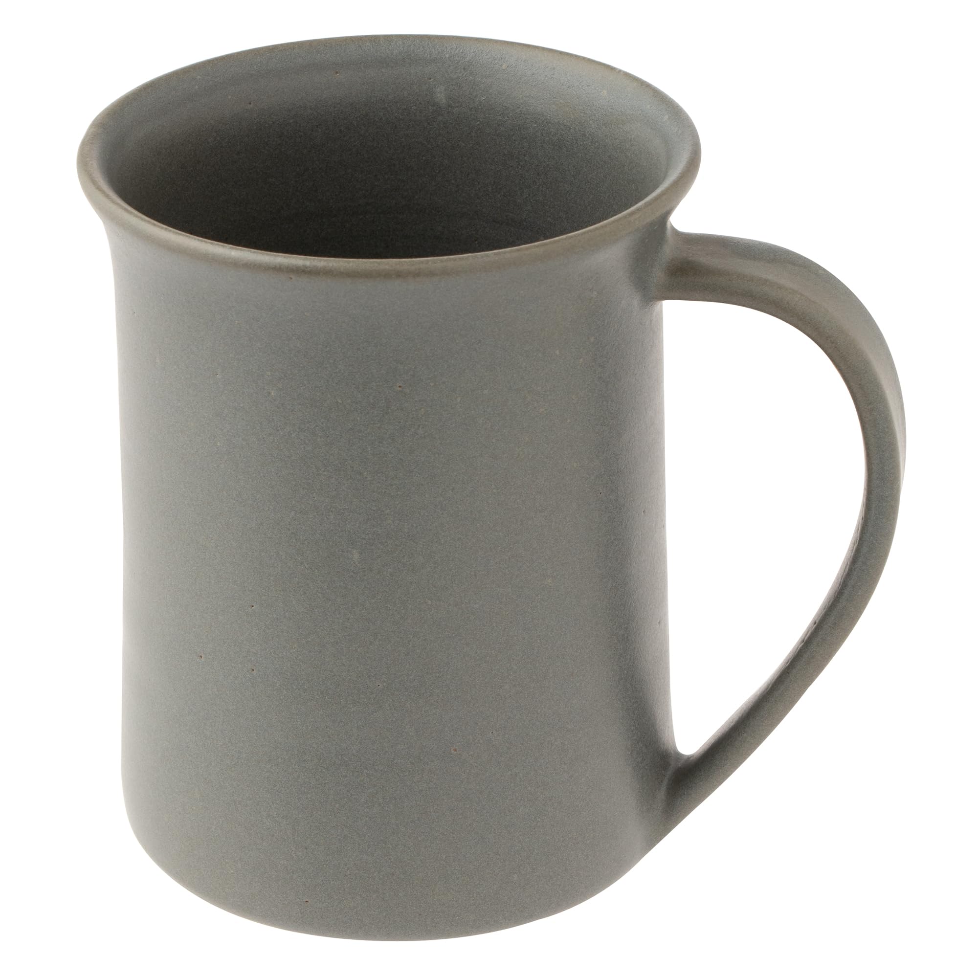Marui Seito Сигараки-яки Хэчимон Кружка, Большая, Объем 360 мл, Спокойно-серый, MR-3-4028